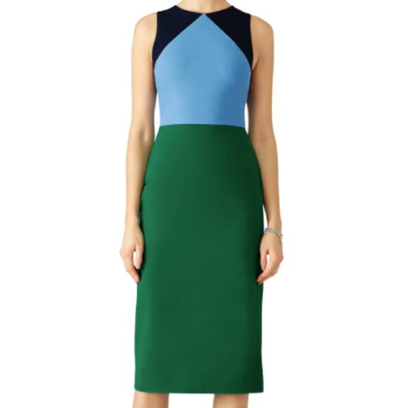 Diane Von Furstenberg Multi Colorblock Dress - Picture 2 of 9